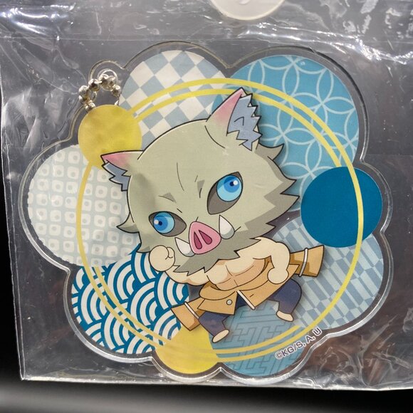 Demon Slayer Kimetsu no Yaiba Inosuke Hashibara Chibi Bag Acrylic Charm - Picture 3 of 7